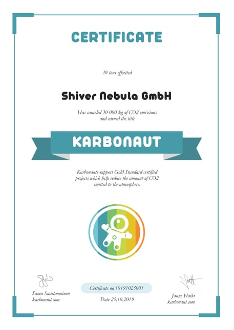 Karbonaut certificate