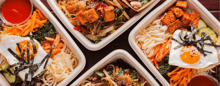 Smunch Boxes with Korean Food