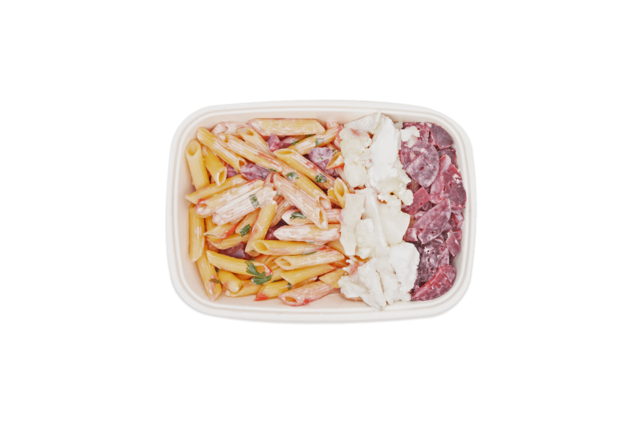 Penne with Beetroot and Goat Cheese